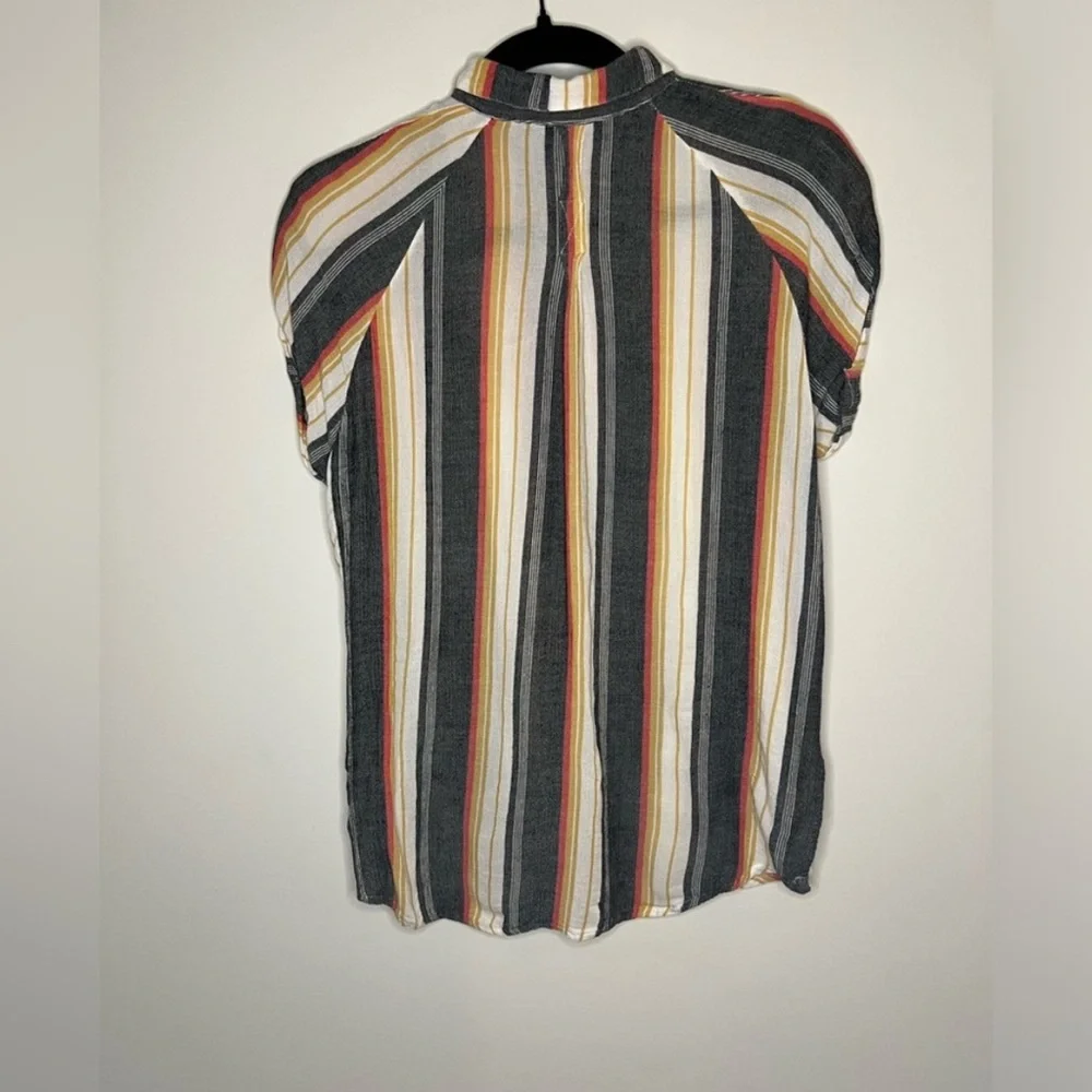 BDG - Multicolored Striped Button Down Shirt - Size XS - Picture 7 of 8